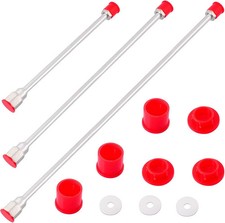 3 Pack Airless Sprayer Gun Tip Extension with Red Guard, Airless Paint Spray Ext