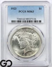 1923 Peace Dollar PCGS MS 63 ** Lustrous Beauty!