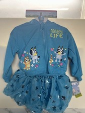 Bluey Toddler Kid 3 Piece Blue Tutu Set NEW 2T Never Used Brand New.