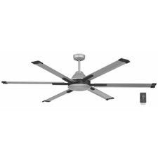 High Velocity 6 ft. Indoor/Outdoor Titanium Ceiling Fan w Wall Control Included