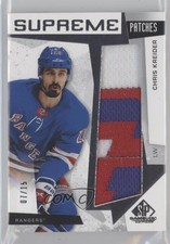 2023-24 Upper Deck SP Game Used Supreme 7/15 Chris Kreider #SP-KR Patch 00rb