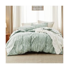 Bedsure Queen Comforter Set - Sage Green Bed Set, 3 Pieces Cute... USA FAST SHIP