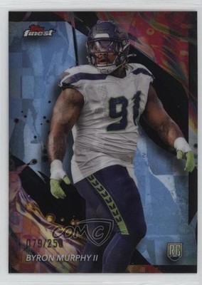 2024 Topps Finest Uncommon Sky Blue Refractor /250 Byron Murphy II Rookie RC 8d2