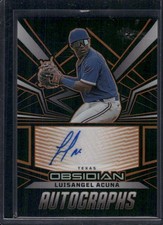 2023 Panini Chronicles - Obsidian Auto Etch Orange Luisangel Acuna #/35