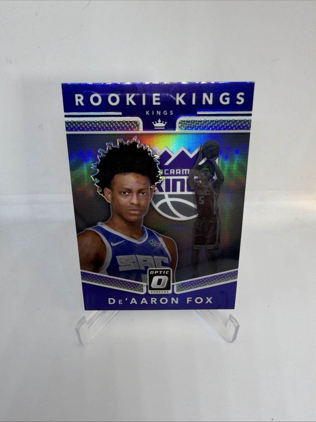 2017-18 Doruss Optic Rookie Kings PURPLE PRIZM De'Aaron Fox #5