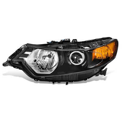 Fit 09-14 Acura Tsx Left Driver Side Black Projector HID Headlight Lamp OE Style
