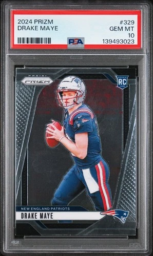2024 PANINI PRIZM #329 DRAKE MAYE ROOKIE RC PSA 10
