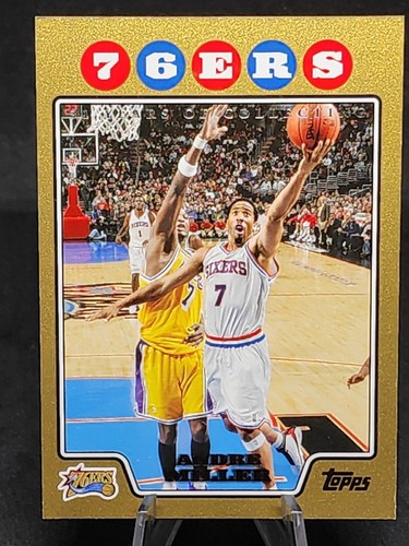2008-09 Topps Basketball Gold #58 Andre Miller Philadelphia 76ers /2008 - Picture 2 of 4