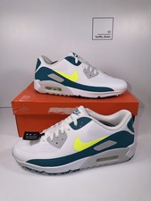 Nike Air Max 90 G Golf Trainers - White / Green - Size UK 11 - HV9305-104 - NEW