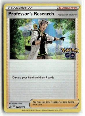 Professor's Research [Professor Willow] (with Pokemon Go Code) [SWSH178] NM