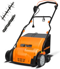 15" Electric Dethatcher & Scarifier - Powerful 13 Amp Lawn