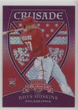 2018 Panini Chronicles Crusade Purple Mojo Prizm 34/99 Rhys Hoskins #3 0ip8