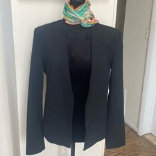 Theory Black Wool Blazer Size 10