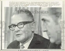 1970 Press Photo John F. Nichols, Detroit Police Department Superintendent