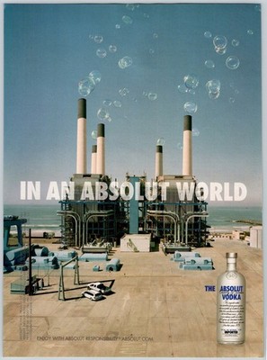 2007 IN AN ABSOLUT WORLD ABSOLUT VODKA Vintage 8''X11'' Magazine Ad 2000's HTN63