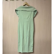 PrettyLittleThing Sage Green Midi Dress Size US 8