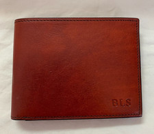 Bosca with attach I.D. Old Leather Wallet Brown NWOT Monogram BLS