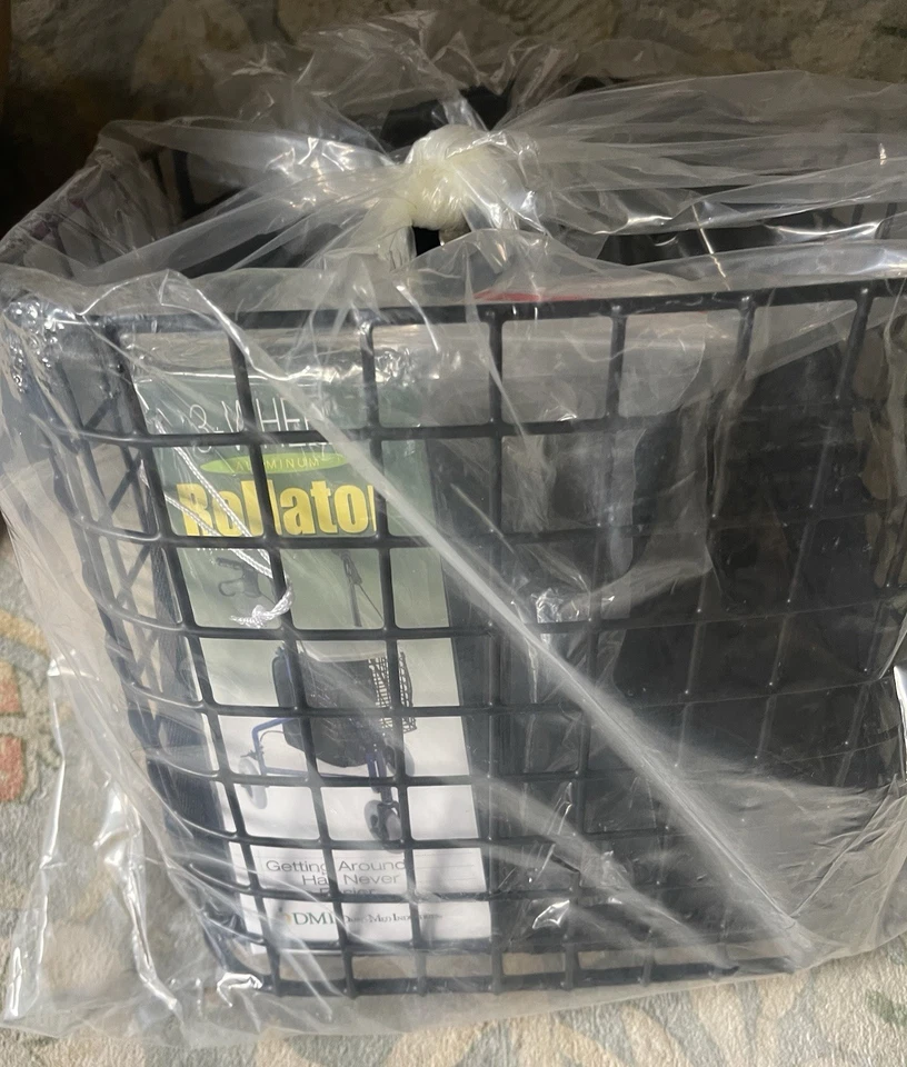 ¡NUEVO! Andador Andador Plegable DMI con Ruedas Asiento Royal AZUL 3 Ruedas Foto 4 de 4