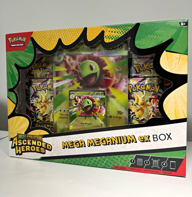 Pokémon TCG Mega Evolution Ascended Heroes Mega Meganium ex Box Promo Booster