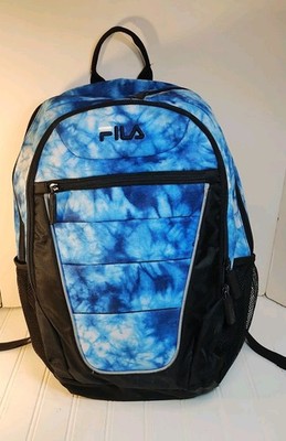 FILA Argus 4 Blue Tie Dye Laptop Backpack Tech Travel Bag