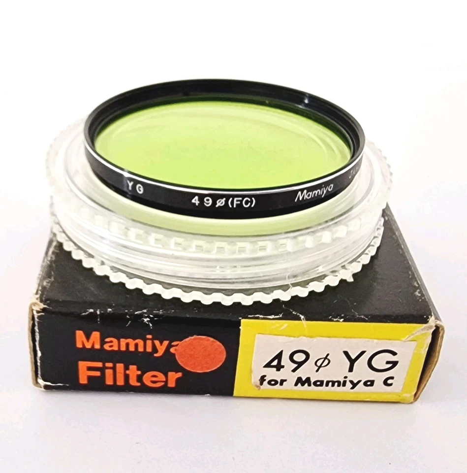 Mamiya 49mm YG yellow Green for black & White Photography. - Image 1 of 1