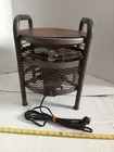 Vintage Metal Mid Century Footstool Fan, NON WORKING.
