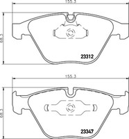 Bremsbelagsatz Scheibenbremse Hella Pagid 8DB 355 009-271 FüR E92 E82 BMW E90