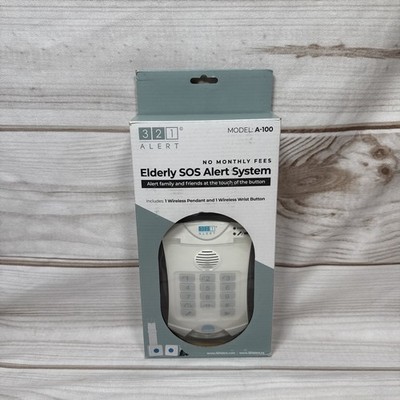 321 Alert Elderly SOS Alert System Model A-100 No Monthly Fees Landline