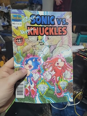 Super Sonic Vs Hyper Knuckles 1 Comic Book Collectors Edition Archie Adv 1996
