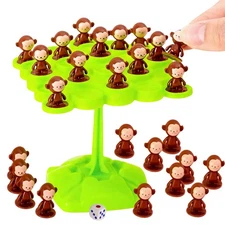 Monkey Balance Tree Game Interactive Stacking Toys Focus Training Game For Kids 