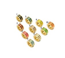 Large Hole Enamel Spacer Beads, Sku LK653