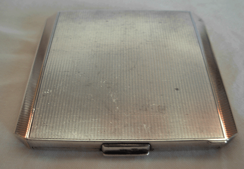 ART DECO 935 AUSTRIAN GILT SILVER COMPACT -- 98 grams - Picture 7 of 12
