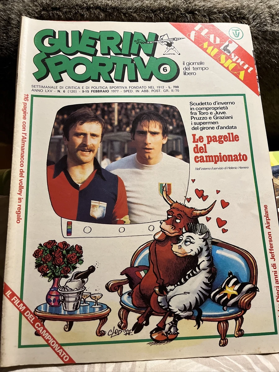 Guerin Sportivo N.47 1977 - Graziani, Totino, Italia, Prati, Villeneuve - État Neuf