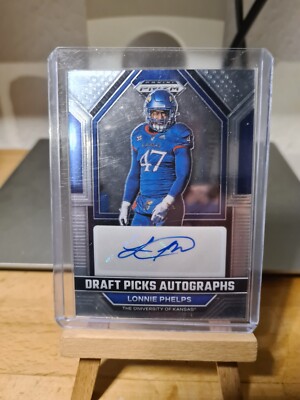 2023 Panini Prizm Draft Picks Autographs Lonnie Phelps DPA-LOP University Kansas