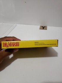Dr Mario Authentic Nintendo Nes Game & Box Come With Plastic Protector