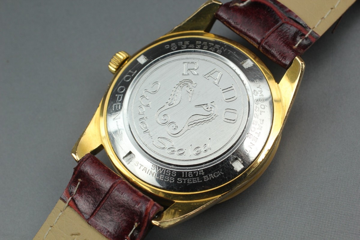 Near Mint Overhauled 1960's RADO Golden Horse 11674 Automatic Gold