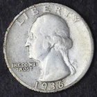 1936-S Washington Silver Quarter Dollar 25C - COINGIANTS -