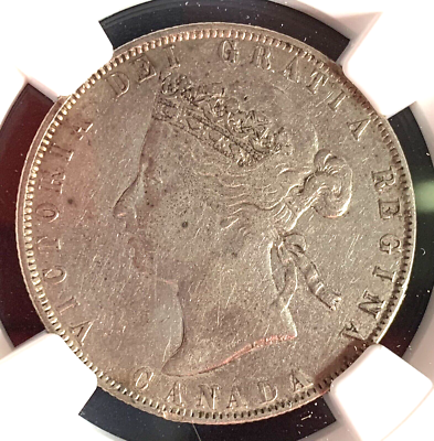 1870 Canada Fifty Cents, L.C.W., NGC XF Details, Rare Key Date, 10