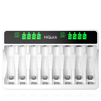 EBL LCD  Smart Charger For AAA AA Ni-MH Ni-CD Rechargeable Batteries