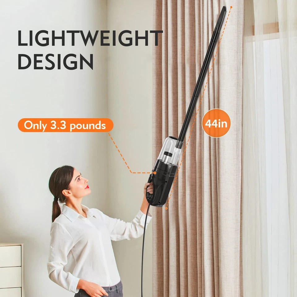 Corded Vacuum Cleaner Floor 18Kpa Suction Stick Vacuum 6 in 1 Lightweight 32Ft - Image 4 of 4