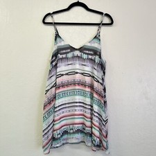 Show Me Your Mumu Spaghetti Strap Trapeze Minidress Sz L EUC