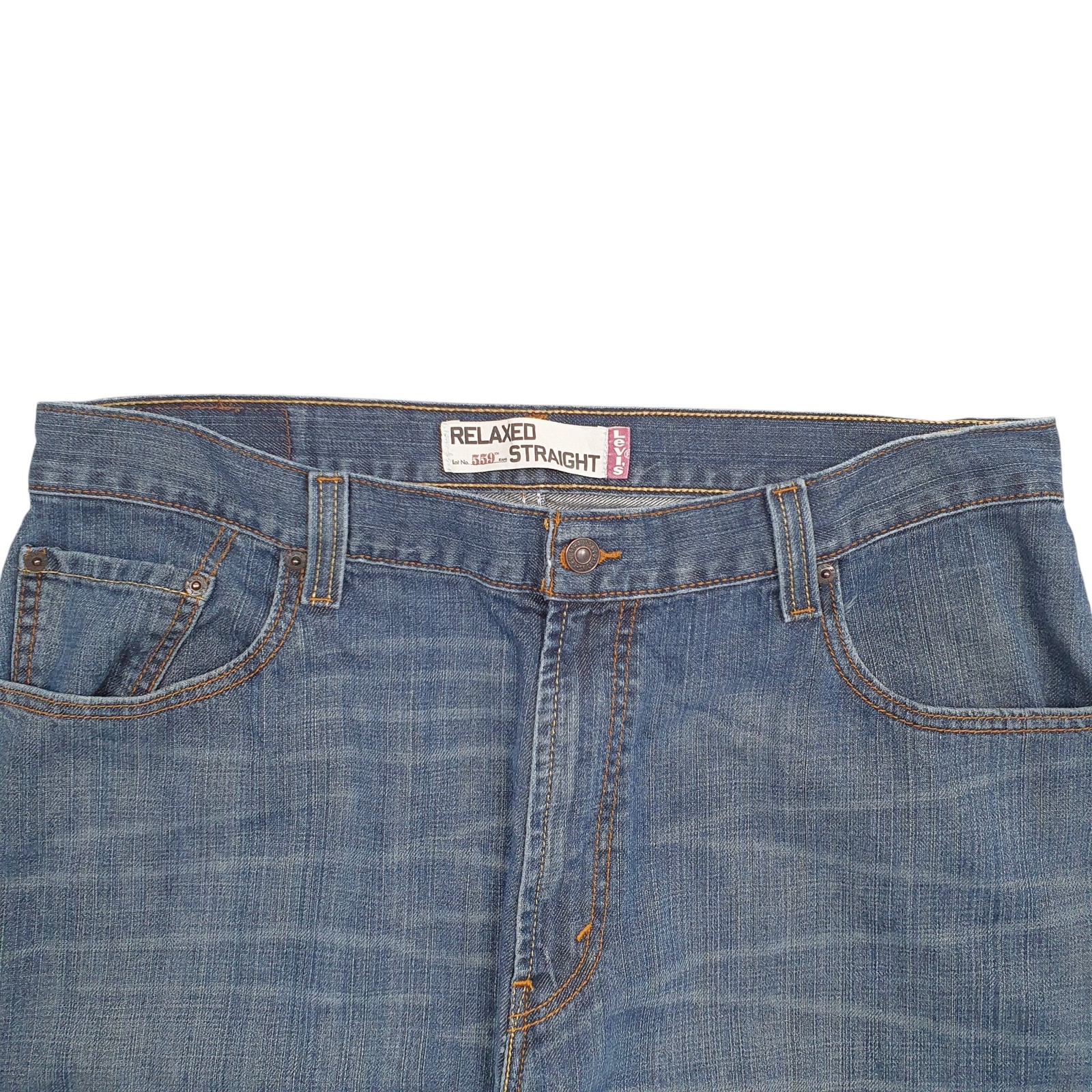 LEVIS 559 Jeans Relaxed Straight Fit Blue Denim Trousers Mens W36 L30 image 2