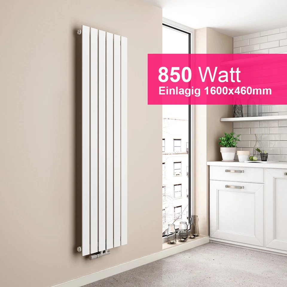 EMKE Design Heizkörper Flachheizkörper Wandheizkörper Mittelanschluss Vertikal