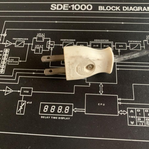 Roland SDE-1000 Digital Delay Vintage Rack Effects Confirmation of electricity - Picture 7 of 8