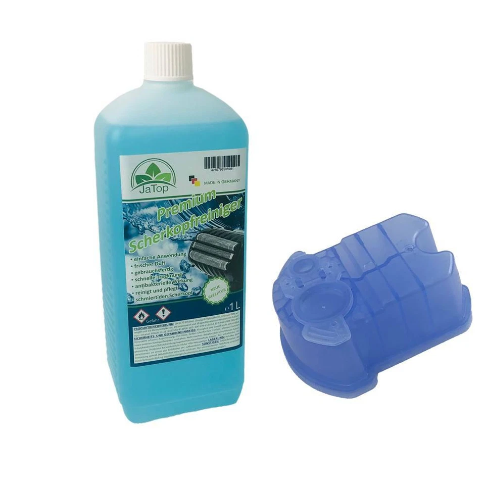 JaTop Limpiador de cabezal de afeitado y cartucho de limpieza adecuado para Braun Clean