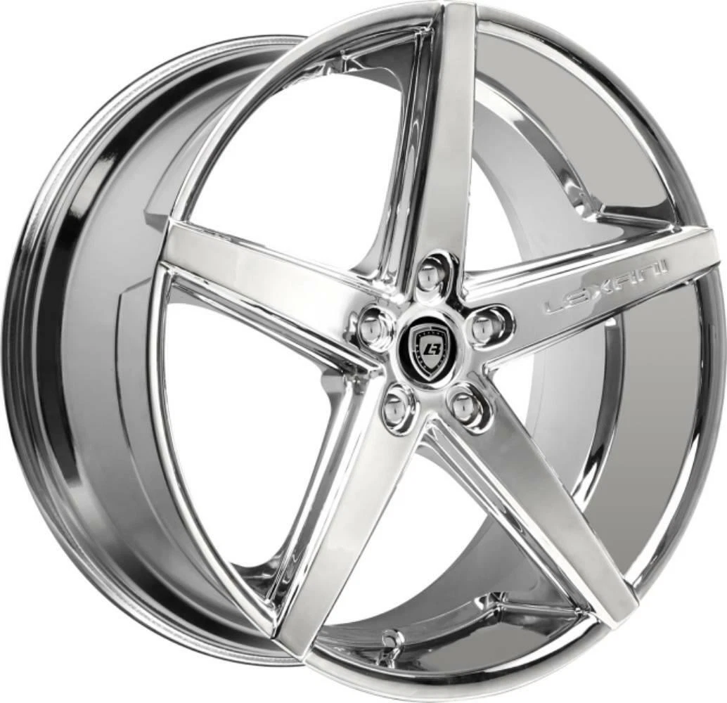 20 inch 20x10 Lexani R-FOUR Chrome wheel rim 5x112 +38