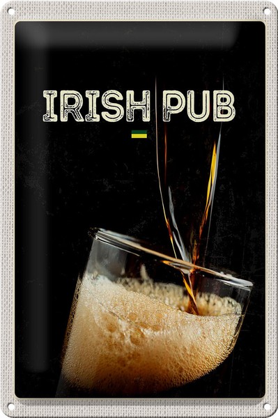 Blechschild Reise 20X30 Cm Irland Alkohol Bier Feiern Deko Schild Tin Sign-image