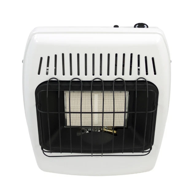 12000 BTU White Dual Fuel Propane Natural Gas Infrared Vent Free Wall Heater - Image 4 of 4