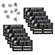 10 KITS Dental orthodontic mental barcket barce Standard MBT slot 018 345 hooks