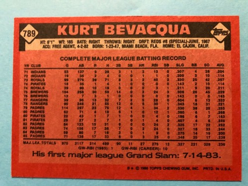 1986 Topps Baseball Cards - Card 600 - 760 Pick your favorite player - Picture 258 of 260